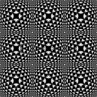 Design seamless convex monochrome pattern