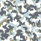 Winter Camouflage Seamless Pattern