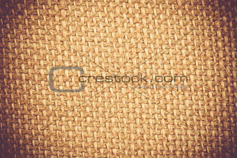 Brown Grunge Textile Canvas Background 