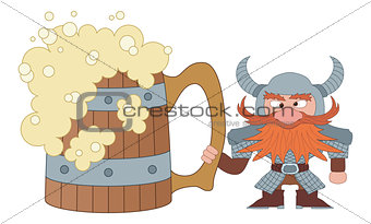 Dwarf with great beer mug