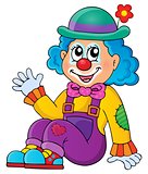 Sitting clown theme image 1