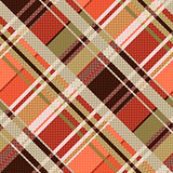 Diagonal tartan seamless texture mainly in brown hues