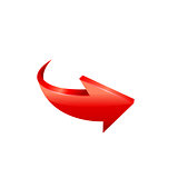Red arrow vector