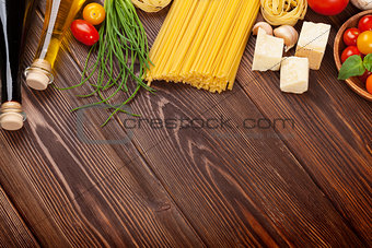 Italian food cooking ingredients
