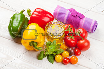 Fresh colorful vegetables