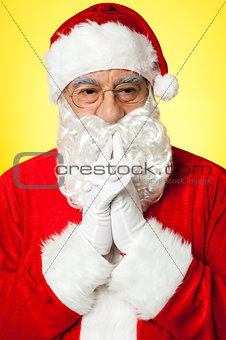 Santa trying to recollect his old memories