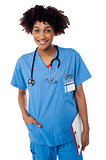 Young medical doctor woman
