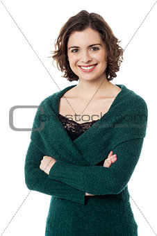 Confident portrait of a fashionable woman