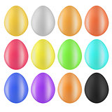 Set of Colorful Eggs