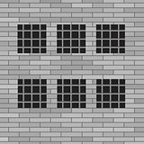 Prison Grey Brick Wall