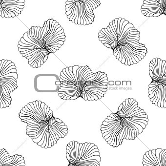 seamless monochrome pattern vector illustration