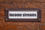 income streams file  label
