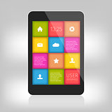 colorful design for mobile and tablet