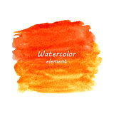 Abstract watercolor art hand paint isolated on white background.