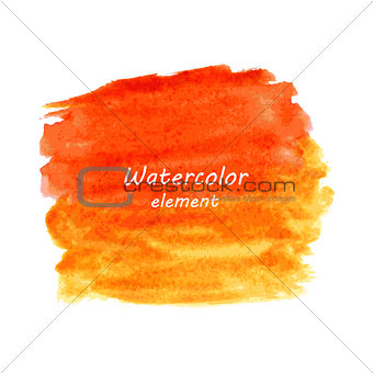 Abstract watercolor art hand paint isolated on white background.