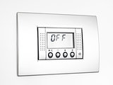 Digital Off Thermostat in white background