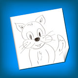 Cat Sketch doodle Vector
