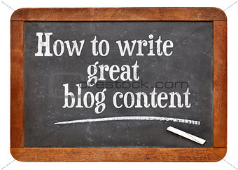How to write great blog content