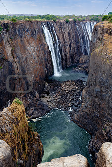 view of Victoria falls canyon 