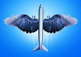 Aircraft with bird wings
