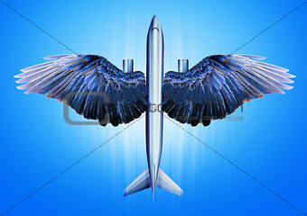 Aircraft with bird wings