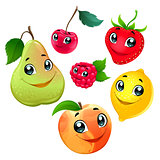 Family of funny fruits