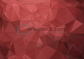 Vintage red abstract polygonal background for web