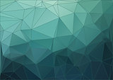 Blue abstract polygonal background for web design