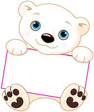 Polar bear sign