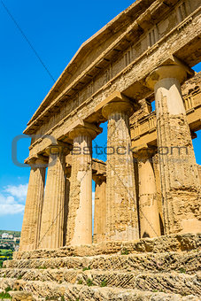 Concordia Temple. Valley of the Temples, Agrigento on Sicily, It