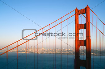 Sunset San Francisco Golden Gate Bridge Pacific Ocean West Coast