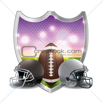 American Football Emblem Illustration