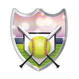 Softball Emblem Illustration