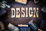 Design Concept Wood and Rusted Metal Letters