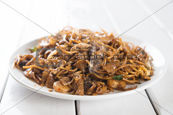 Chinese dish stir fried Char Kuey Teow