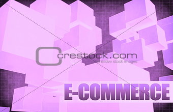E-commerce on Futuristic Abstract