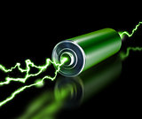 Green energy power supply battery sparks