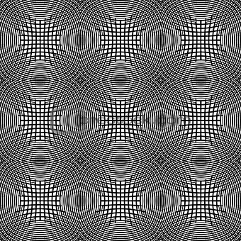 Design seamless monochrome square geometric pattern