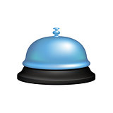 Service bell in black and blue design