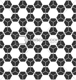 Hexagons pattern. Seamless geometric texture. 