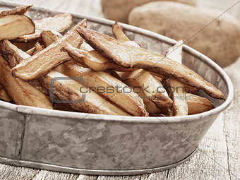 rustic natural cut french fries