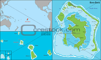 Bora bora map