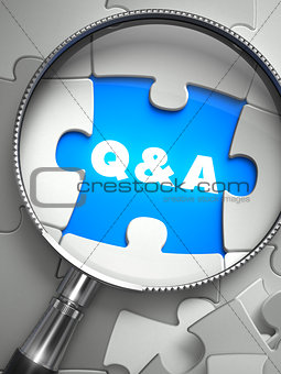 Question and Answer - Missing Puzzle Piece through Magnifier.