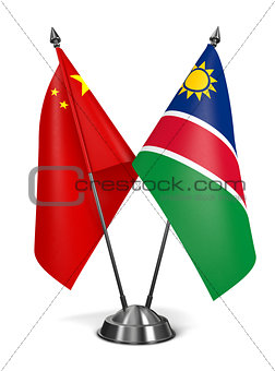 China and Namibia - Miniature Flags.