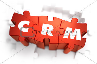 CRM - White Word on Red Puzzles.