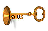 Skills - Golden Key is Inserted into the Keyhole.