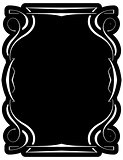 Vector black frame with elegant border