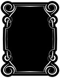Vector black frame with elegant border