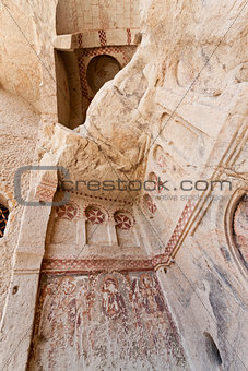 Sandstone Church Detail at Cappadocia