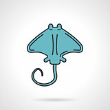 Flat vector icon for stingray